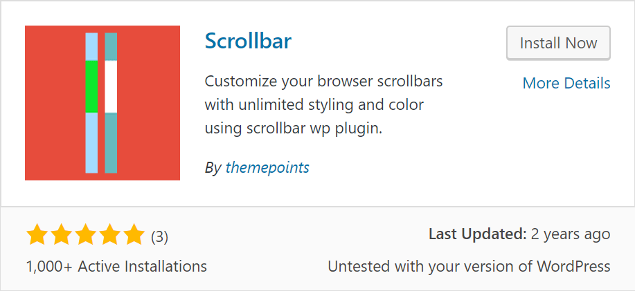افزونه Scrollbar برای سفارشی سازی اسکرول بار