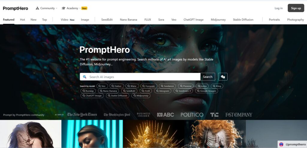 سایت پرامپت آماده PromptHero