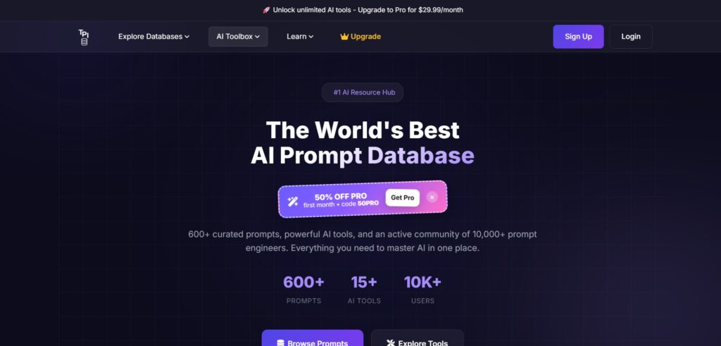 سایت پرامپت آماده The Prompt Index